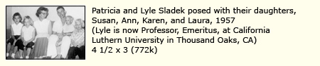 SUSAN, ANN, PATRICIA, LYLE, KAREN, AND LAURA SLADEK, 1957